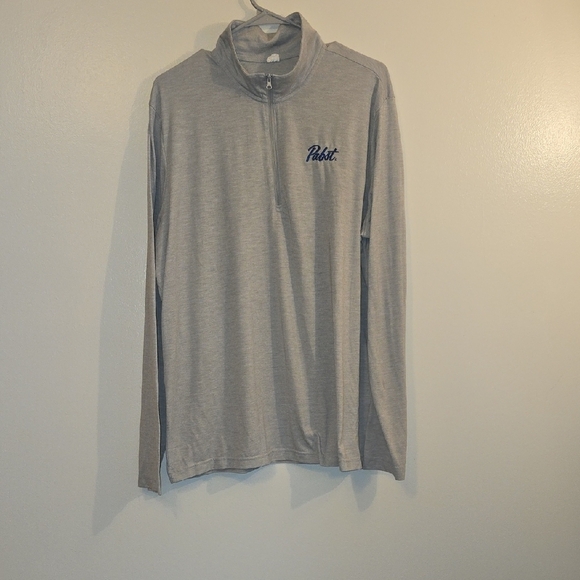 Sport-Tek Gray Long Sleeve Shirt With PABST Embroidery - Picture 1 of 5